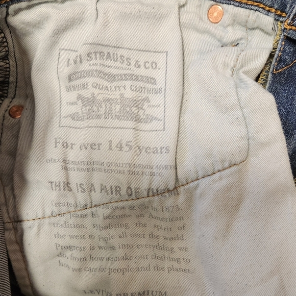 Levi's Vintage Blue Denim Rare Big E Lot 502 Jeans 33X32. - Picture 13 of 14